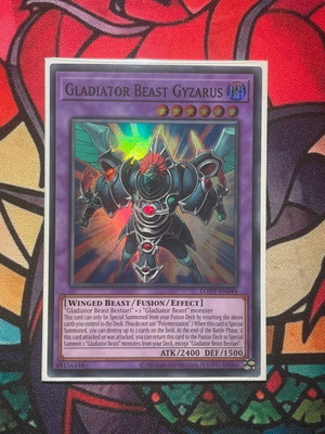 Gladiator Beast Gyzarus Yu-Gi-Oh card new, super rare LODT-EN044