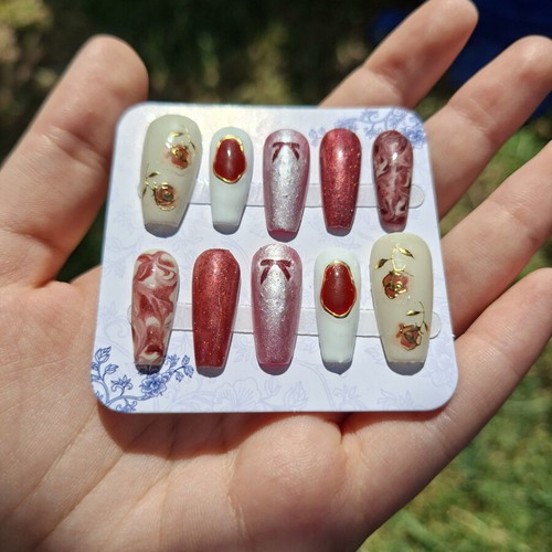 Press On Nails New Set with Application Tools