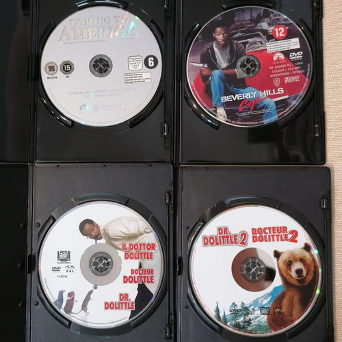 Eddie Murphy DVD set like new, 4 comedy movies