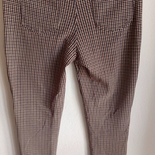 Actius women's checked pants new, beige and brown with buttons