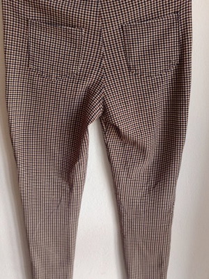 Actius women's checked pants new, beige and brown with buttons