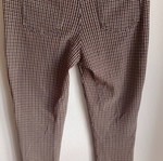 Actius women's checked pants new, beige and brown with buttons