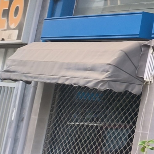 Awnings used, 3 gray Kurparistes awnings, two 3.30m and one 2.75m