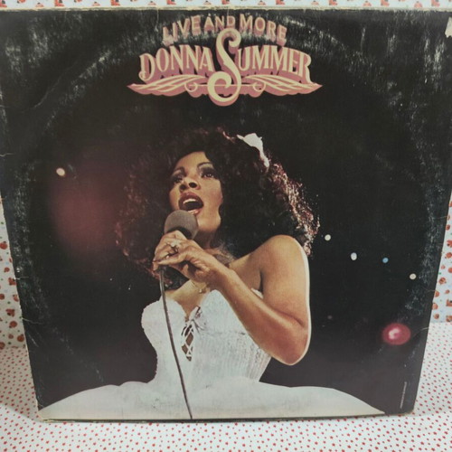 Donna Summer Live And More vinyl record used, pop