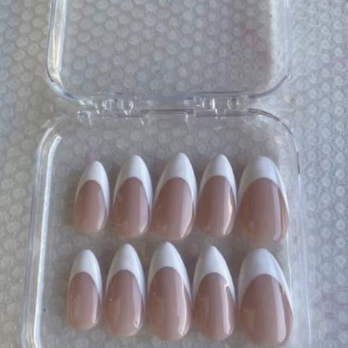 French press-on nails set, size S with mini kit