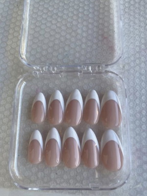 French press-on nails set, size S with mini kit