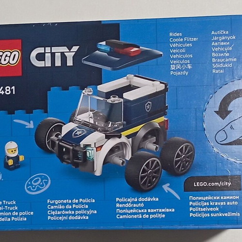 Lego City Rides Αστυνομικό Φορτηγό καινούργιο 60481