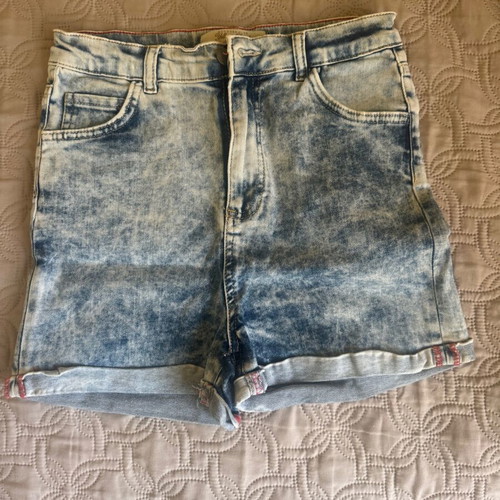 Denim shorts size L, like new, blue