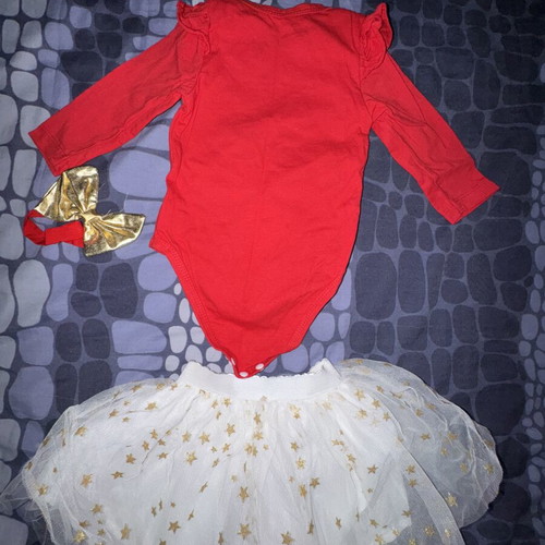 Baby bodysuit and dress set 3-6 months new