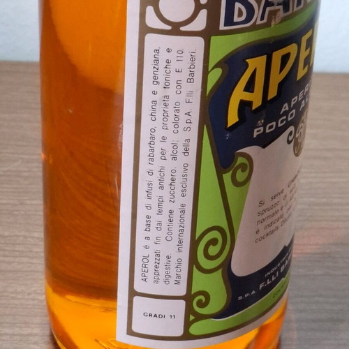 Barbieri Aperol used, 1950s, 11%, 100cl