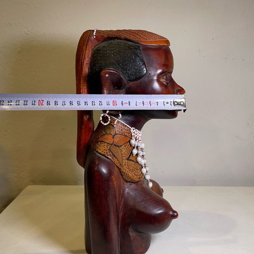 African Statue used, handmade with minor defect