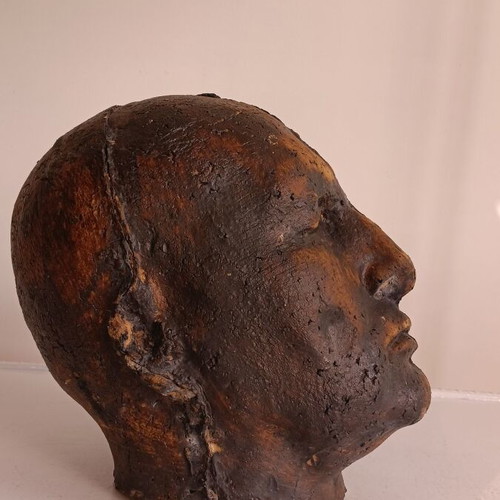 Antique Plaster Death Mask of Emperor Napoleon Bonaparte 19th Century like new