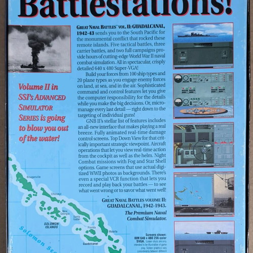 Great Naval Battles Vol.II Guadalcanal 1942-43 PC CD-ROM like new