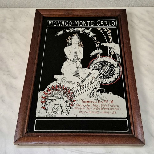 Art Nouveau Monaco Monte-Carlo Collectible Mirror used
