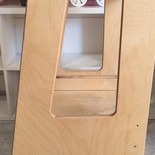 Learning Tower wooden kitchen helper by Woody Tales
