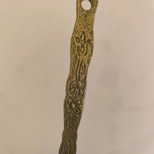 Handmade old copper briki for Greek or Turkish coffee used