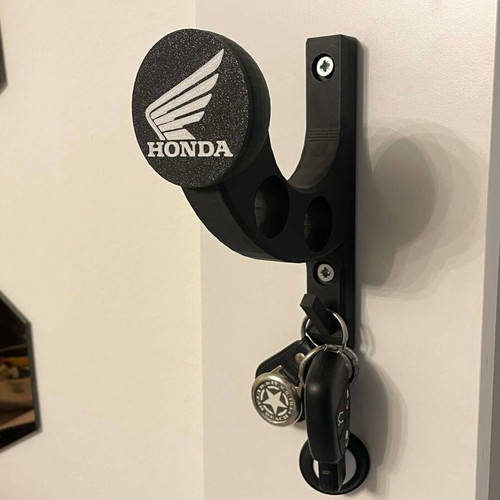 3D Printed Helmet Holder and Wall Key Rack New, Custom Design