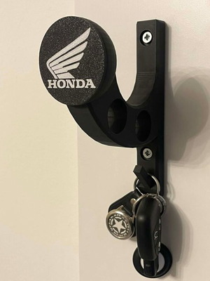 3D Printed Helmet Holder and Wall Key Rack New, Custom Design