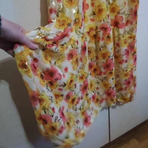 Long colorful wrap dress like new, size M