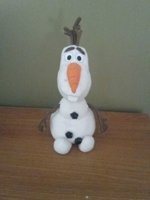 Olaf plush like new, height 18 cm