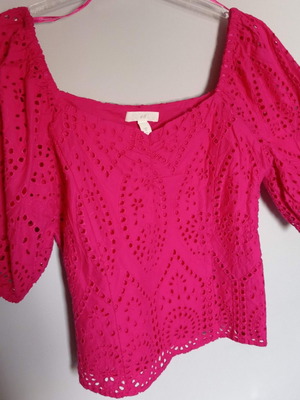 H&M Guipure Blouse New, Size M