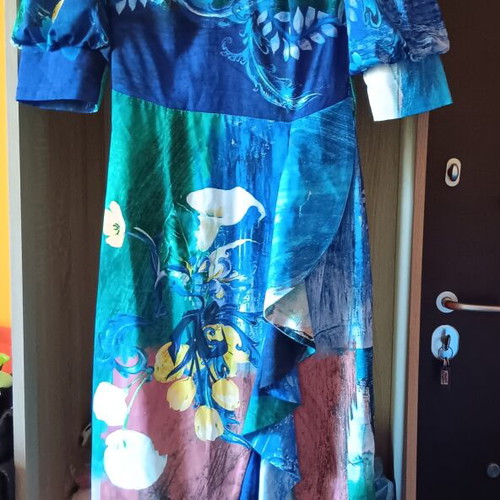 Maxi dress Mind Matter floral print blue small like new