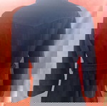 Emanuel Navaro черно палто като ново с двойна редица копчета