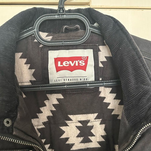 Levi's men's jacket used, small oversized, black, warm lining