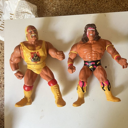 WWF Hulk Hogan and Warrior action figures