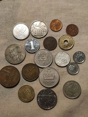 Coins used from various countries