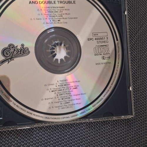 Stevie Ray Vaughan Double Trouble Texas Flood CD used