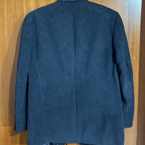 Marks & Spencer St Michael men's blazer used, navy blue textured
