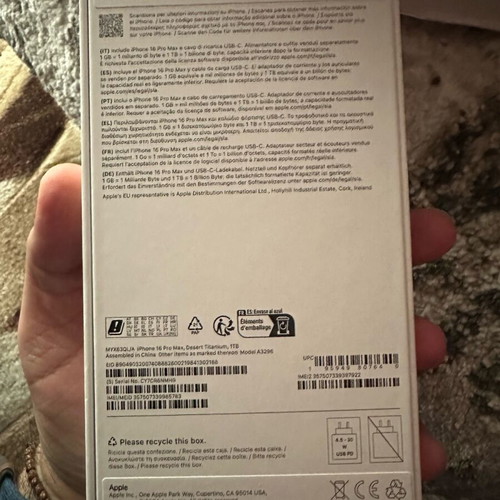 iPhone 16 Pro Max 1 TB new in box