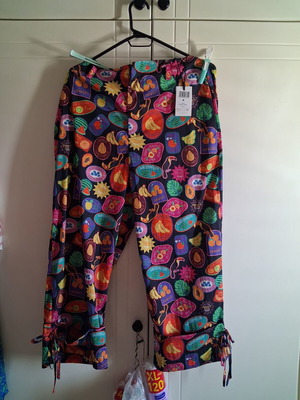 Funky Buddha Fruit Print Pants New, colorful chino, sizes M-L