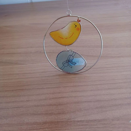 Hanging decorative ornament like new, 9 cm diameter