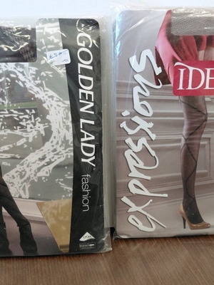 Ider & Golden Lady women's tights No 3, new, beige and brown, pack of 2