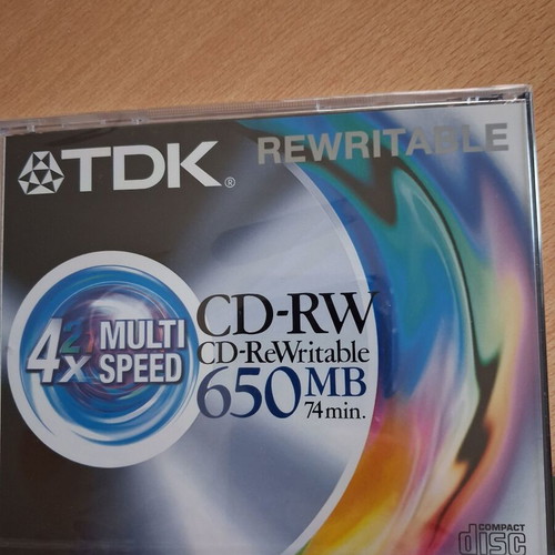 TDK CD-RW 650 MB 74 min 4x multi speed, pack of 5