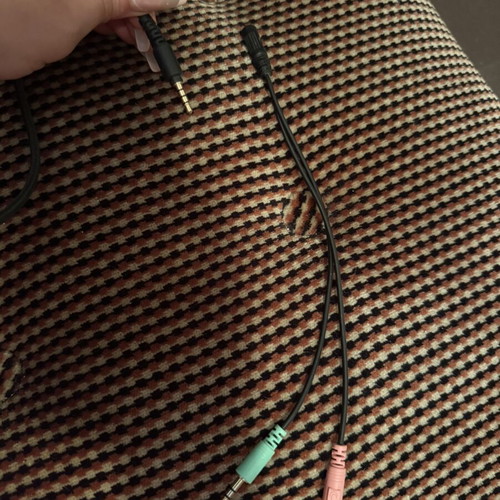 Headphones with microphone unused