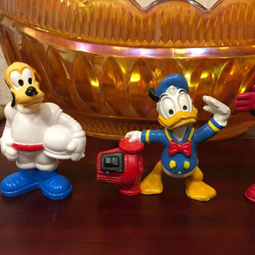 McDonald's Hamburglar and Disney Pluto PVC Figures 1995 like new