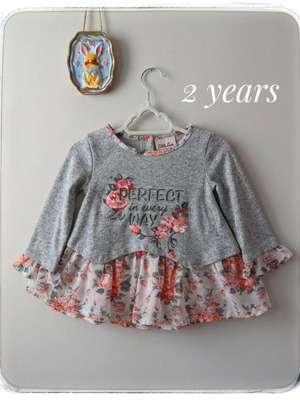 Girl's toddler long sleeve blouse spring/autumn, size 2T
