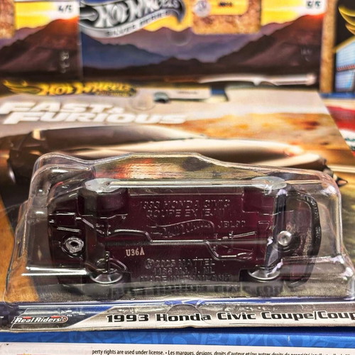 Hot Wheels Premium 1993 Honda Civic Coupe EX EJ1 Fast and Furious