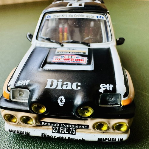 Renault 5 Turbo 1/43 scale model car used, 30º Tour de Corse 1986