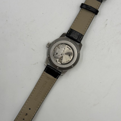 Elysee Pilot Automatic men's watch like new, stainless steel and leather