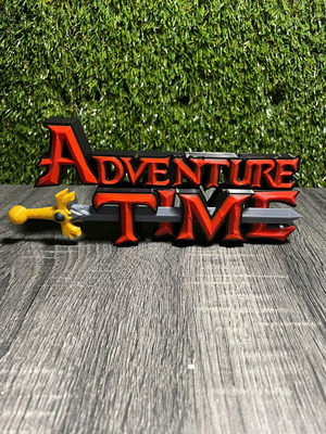 Adventure Time decorative logo new 3D print 20 cm