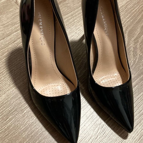 Diam Antique high heels new, size 39, 12cm heel, black