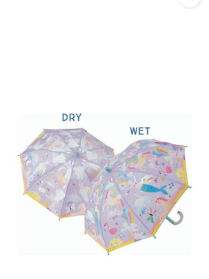 Floss & Rock Fantasy Transparent Kids Umbrella Cane Like New 70cm