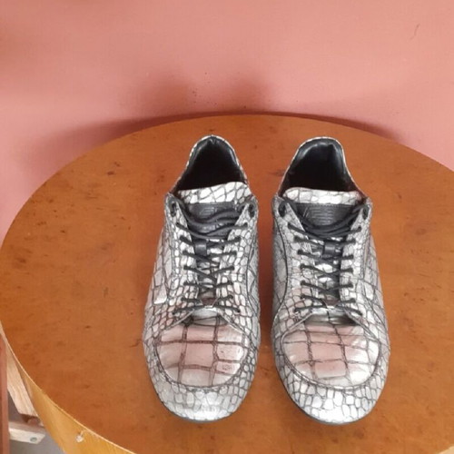 Emporio Armani silver scarponi shoes like new, size 45