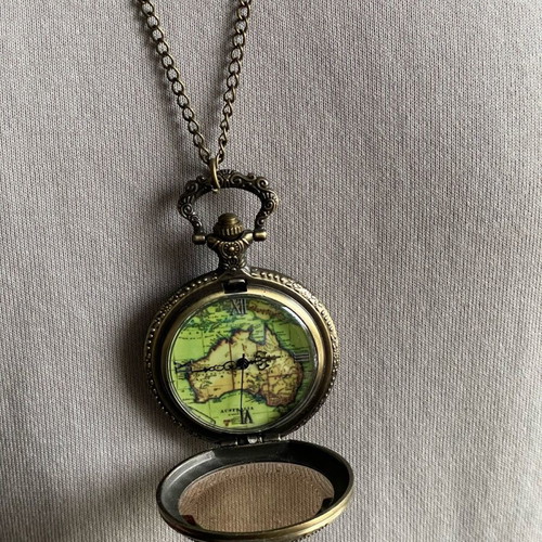 Watch necklace used, multicolored, adjustable length