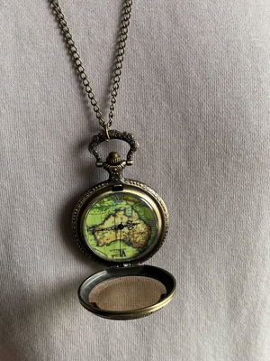 Watch necklace used, multicolored, adjustable length