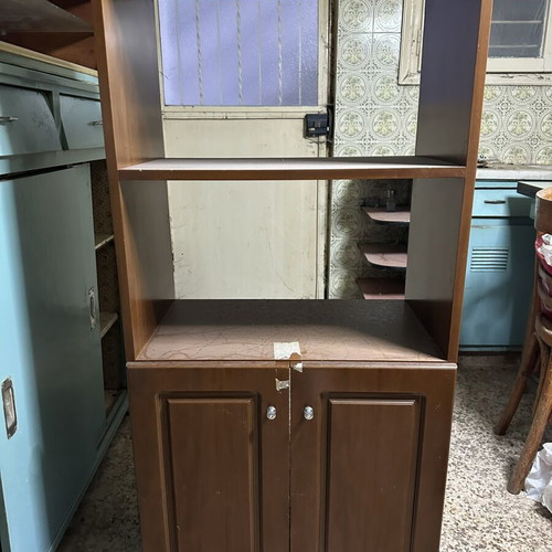 Storage furniture used, suitable for bathroom without back